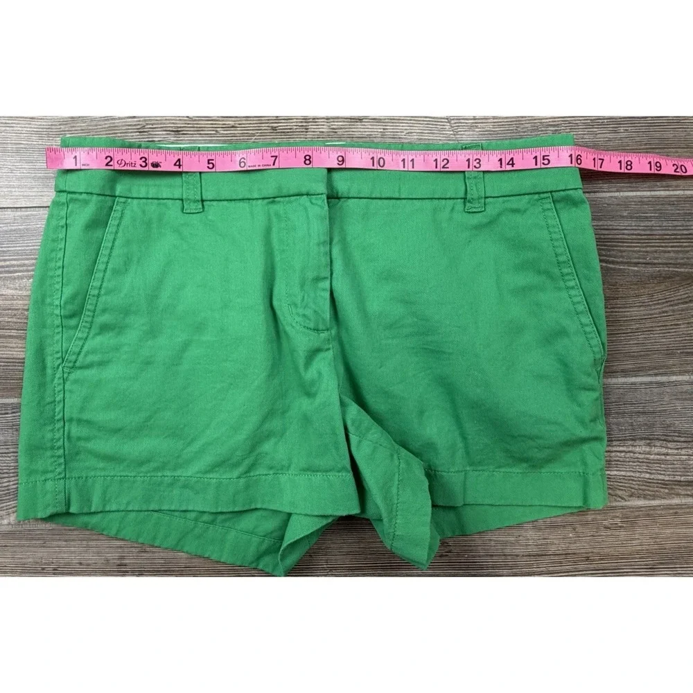 LOT OF 2 ~J Crew Classic Chino Shorts Women's Size 4 100% Cotton Beach Resort